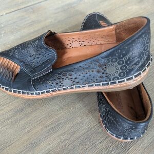 Black Leather Loafers